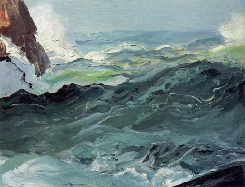dayintonight:George Wesley Bellows (American, 1882 - 1925)Waves
