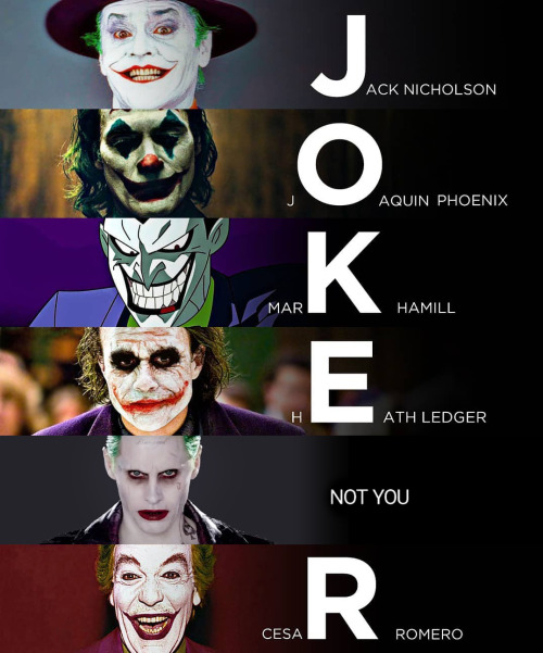 cannotunsee - Great Portrayals of The Joker Throughout...