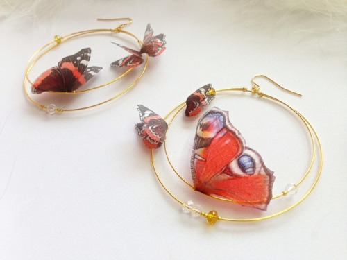 sosuperawesome - Natural Silk Butterfly Rings, Necklaces, Earrings...