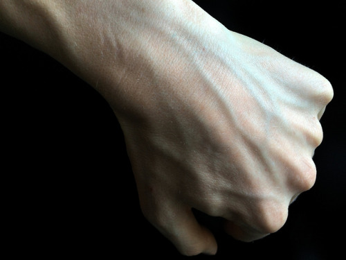 bloody-hands-veins - left hand