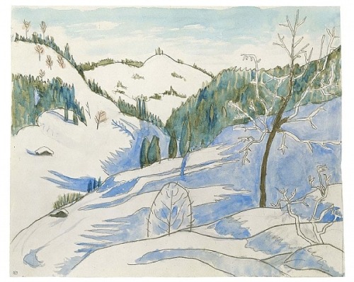 expressionism-art - Morgenschatten, 1924, Gabriele Munter
