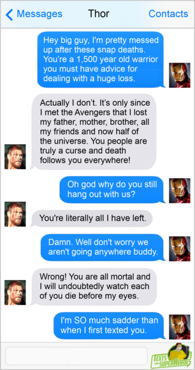 fromsuperheroes - Texts From Superheroes - God Of Sadness