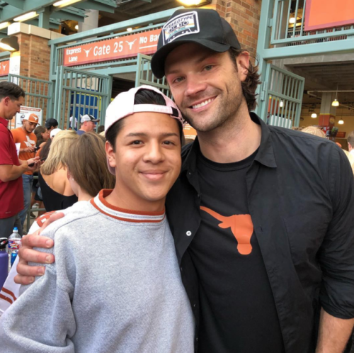 positivexcellence - Jared with fans at the Texas Longhorns Game...