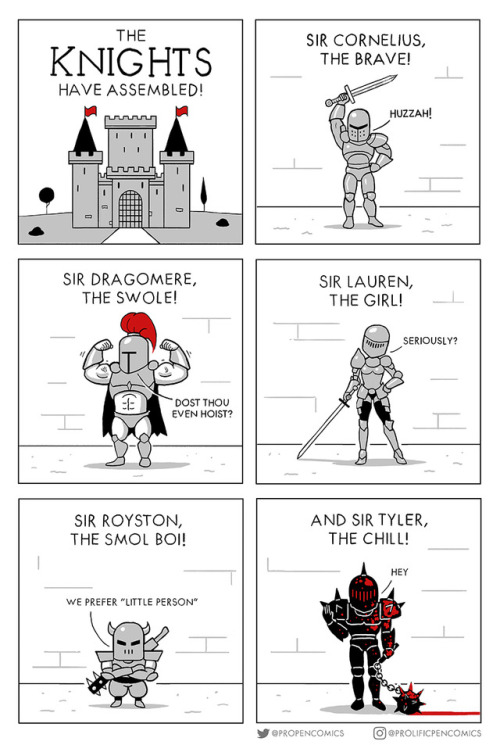 prolificpencomics - Knights Assemble! Adding some new characters...
