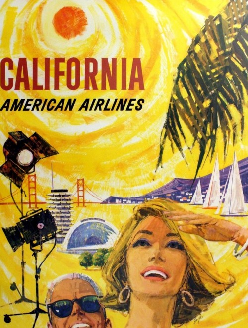 elza32358 - 1960 American Airlines to California travel poster....