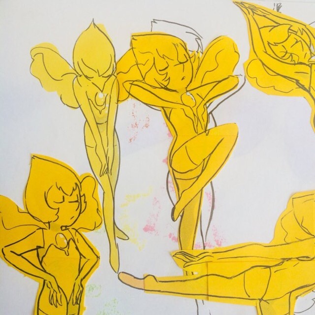 Sorry not sorry that I keep doodling Yellow Pearl 💦💦 These are just some thumbnails for a short animation sequence I’m working on in TVPaint!