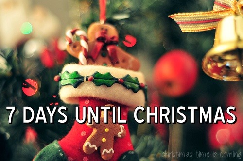 7 days until christmas | Tumblr