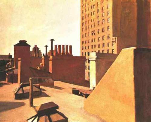 artist-hopper - City Roofs, 1932, Edward...