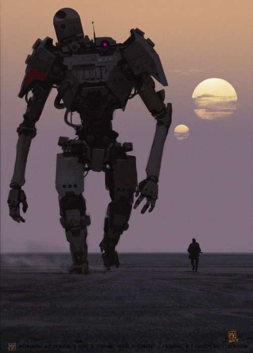 st-just - Sunset Robot by Miguel Iglesias