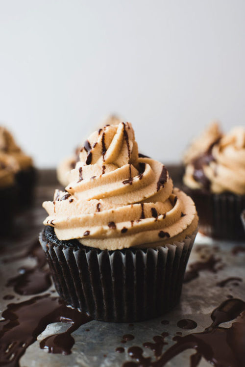 hoardingrecipes - Chocolate Peanut Butter Cupcakes