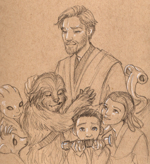 spectral-musette - Master Kenobi with the younglings from The...