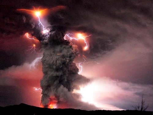 congenitaldisease - A dirty thunderstorm, also known as volcanic...