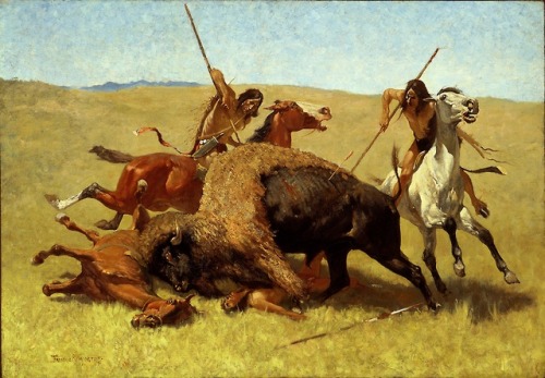 lionofchaeronea - The Buffalo Hunt, Frederic Remington, 1890