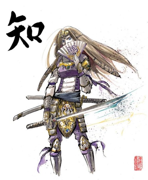 retrogamingblog - Samurai Legend of Zelda Paintings by...
