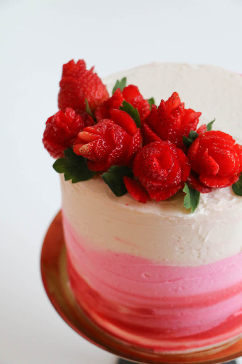 foodffs - How to Make a Strawberry Rose Step by StepReally nice...