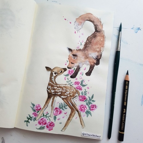 eileenbahar-arts - The Fox and The Fawn ♡