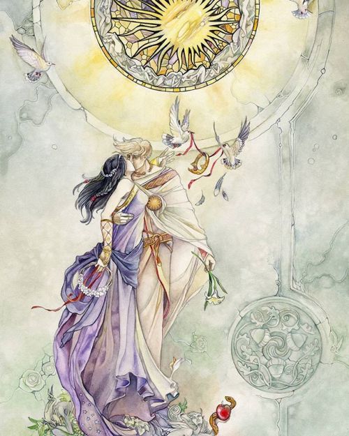 shadowscapes-stephlaw - From my shadowscapes #tarot “The Lovers”...