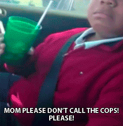 onlylolgifs:Kid accidentally steals cup from restaurant