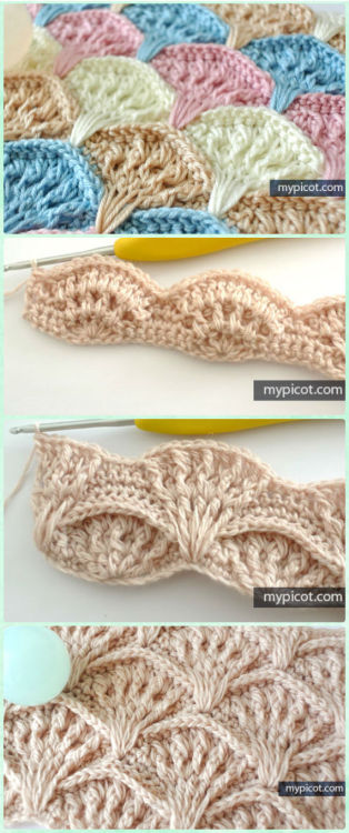 tammybobammy - podkins - Crochet Shell Textured stitch - ...