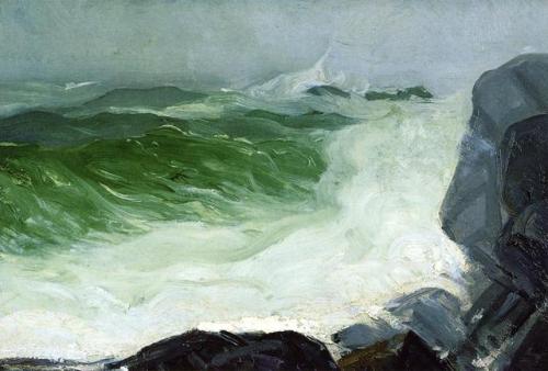 dayintonight:George Wesley Bellows (American, 1882 - 1925)Waves