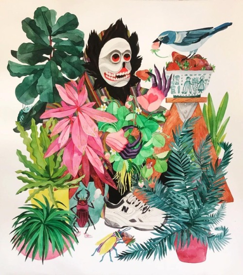 hifructosemag - Stacey Rozich’s new watercolor paintings are...