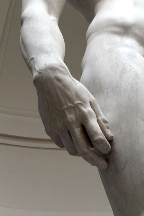 acolorblue:details of ‘david’.by, michelangelo.