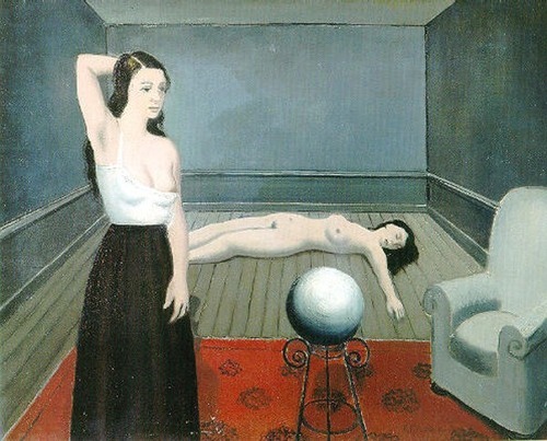 last-picture-show - Paul Delvaux, Boule (Ball), 1969