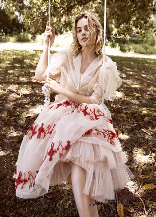 margotnews:Margot Robbie photographed by Max Doyle for Harper’s...