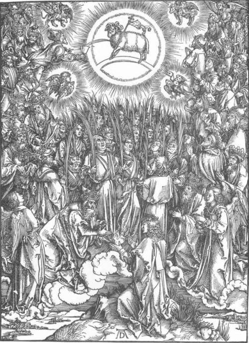 artist-durer:The Adoration of the Lamb and the Hymn of the...