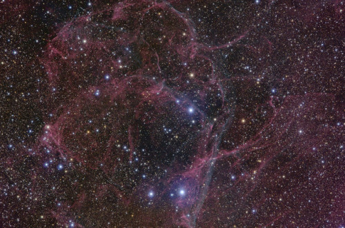Vela Supernova Remnant - The plane of our Milky Way Galaxy runs...