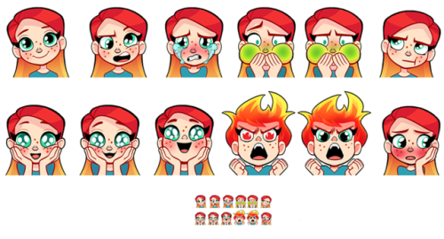 These are some emotes I made for kungfufruitcup! She’s a...