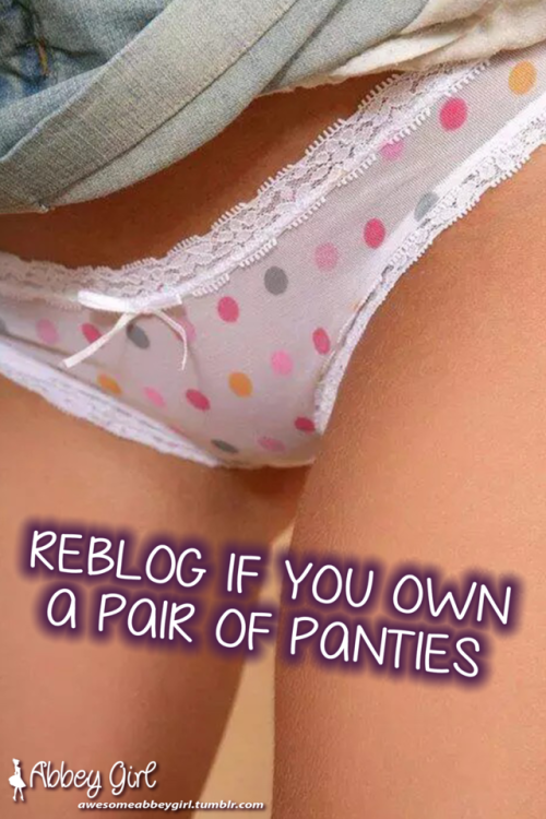 awesomeabbeygirl:awesomeabbeygirl:How many pairs of panties do...