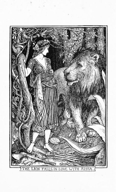 ubeink - “The Lion Falls in Love With Aissa,” by H.J. Ford.c....