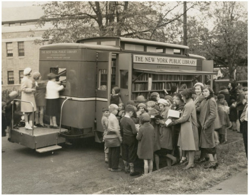 vintageeveryday - Children surrounding the wagon of the Bronx...