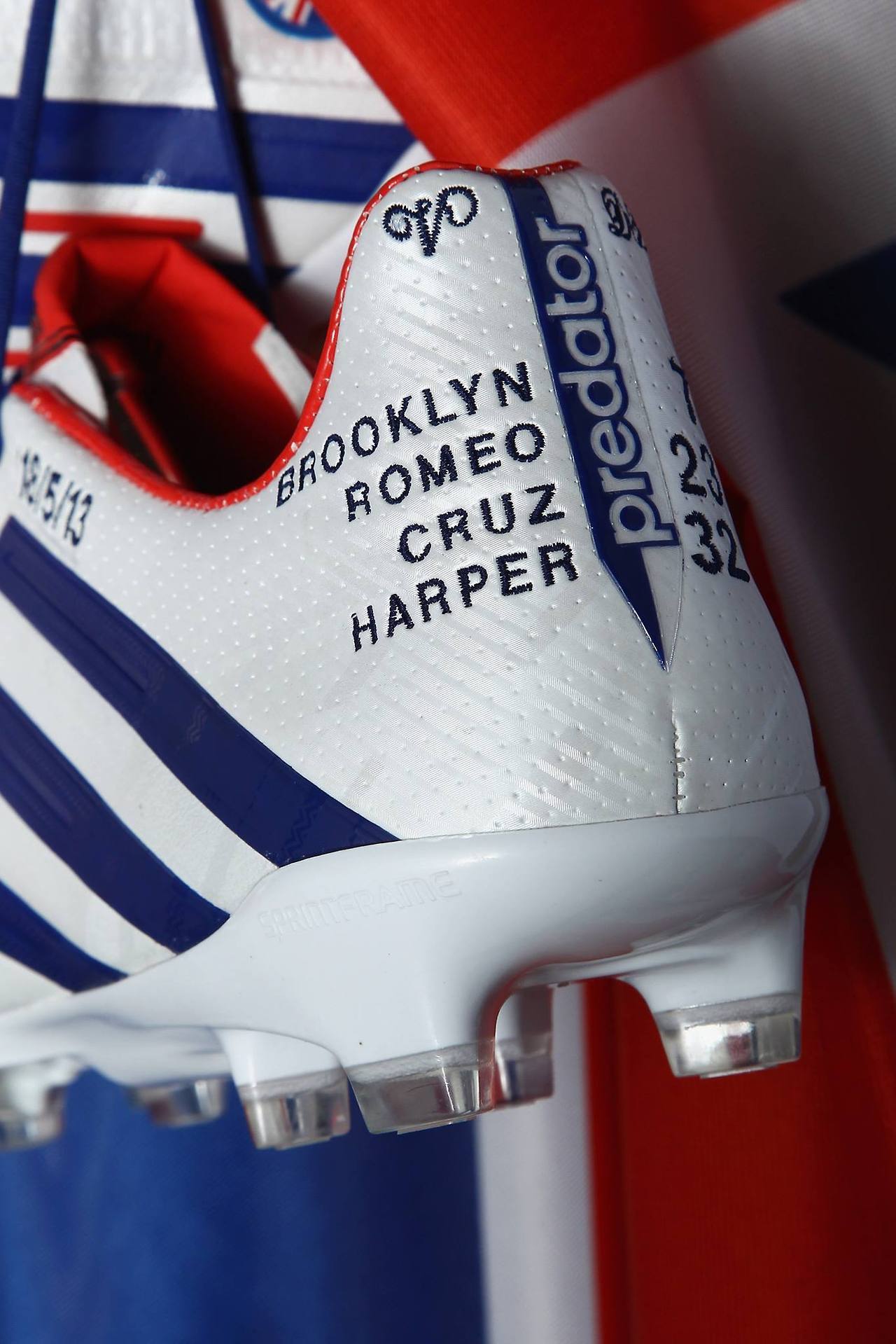 Beckham’s boots for his final game David Beckham plays in the final match of his career today. As he heads into retirement, he carries the pride of Great Britain on his feet with adidas Predator LZs. Typical Becks.