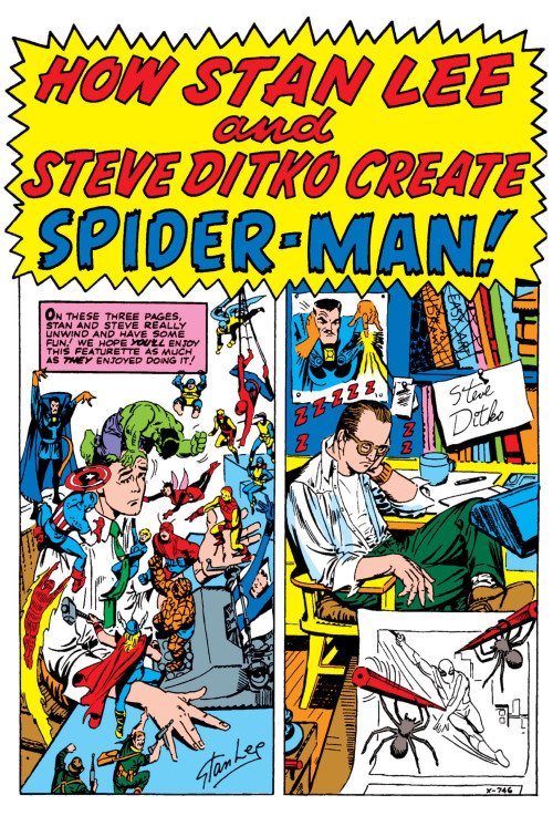 spaceshiprocket - How Stan Lee and Steve Ditko Create Spider-Man!...