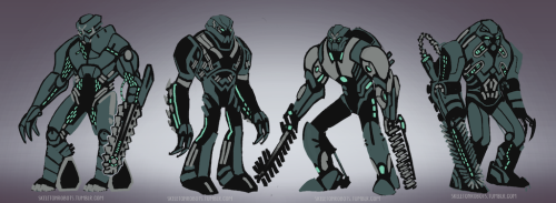 skeletonrobots - Bionicle Toa Nuva varient designs commission...