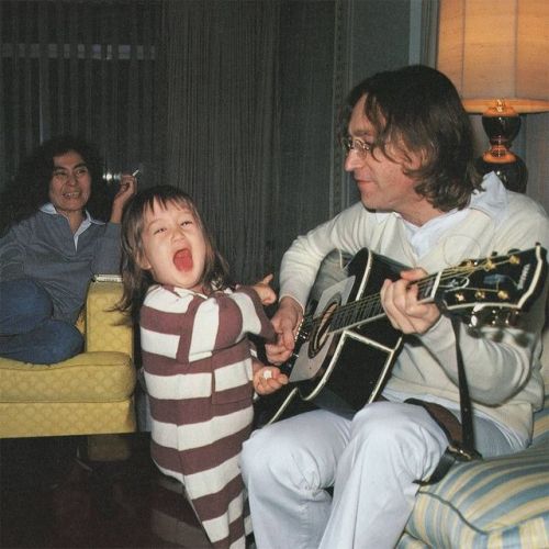 gregorygalloway - Sean Lennon (born 9 Oct. 1975) with John (9...