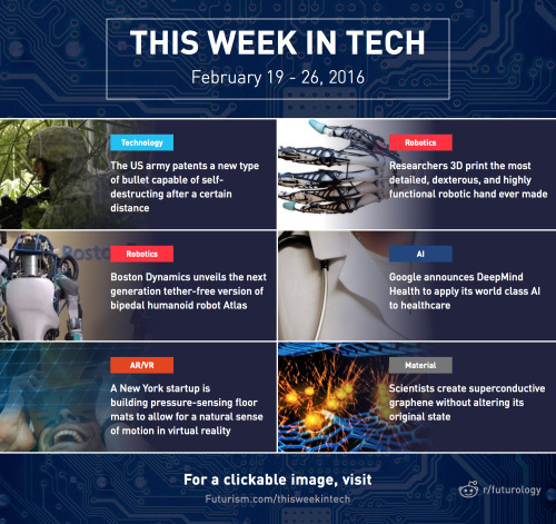 futurismnews:This Week in TechSelf-Destructing Bullets,...