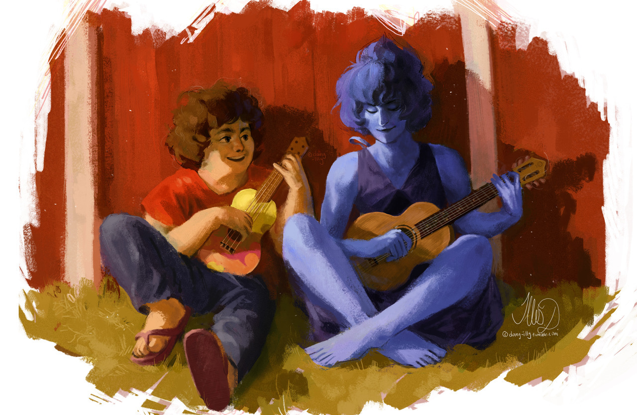 steven and lapis playing some nice tunes :) (dont repost)