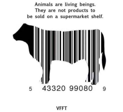veganzeus - No LIFE should ever be reduced to a barcode. Every...