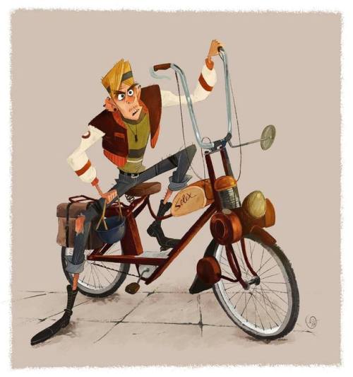 Art by Florian Taunay‎January’s Theme: #BikersPresented by CDQ...