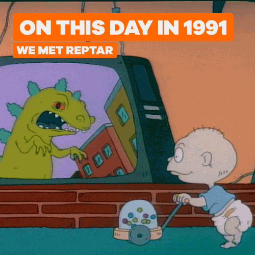 nickanimation:On this day 28 YEARS AGO we met Reptar!