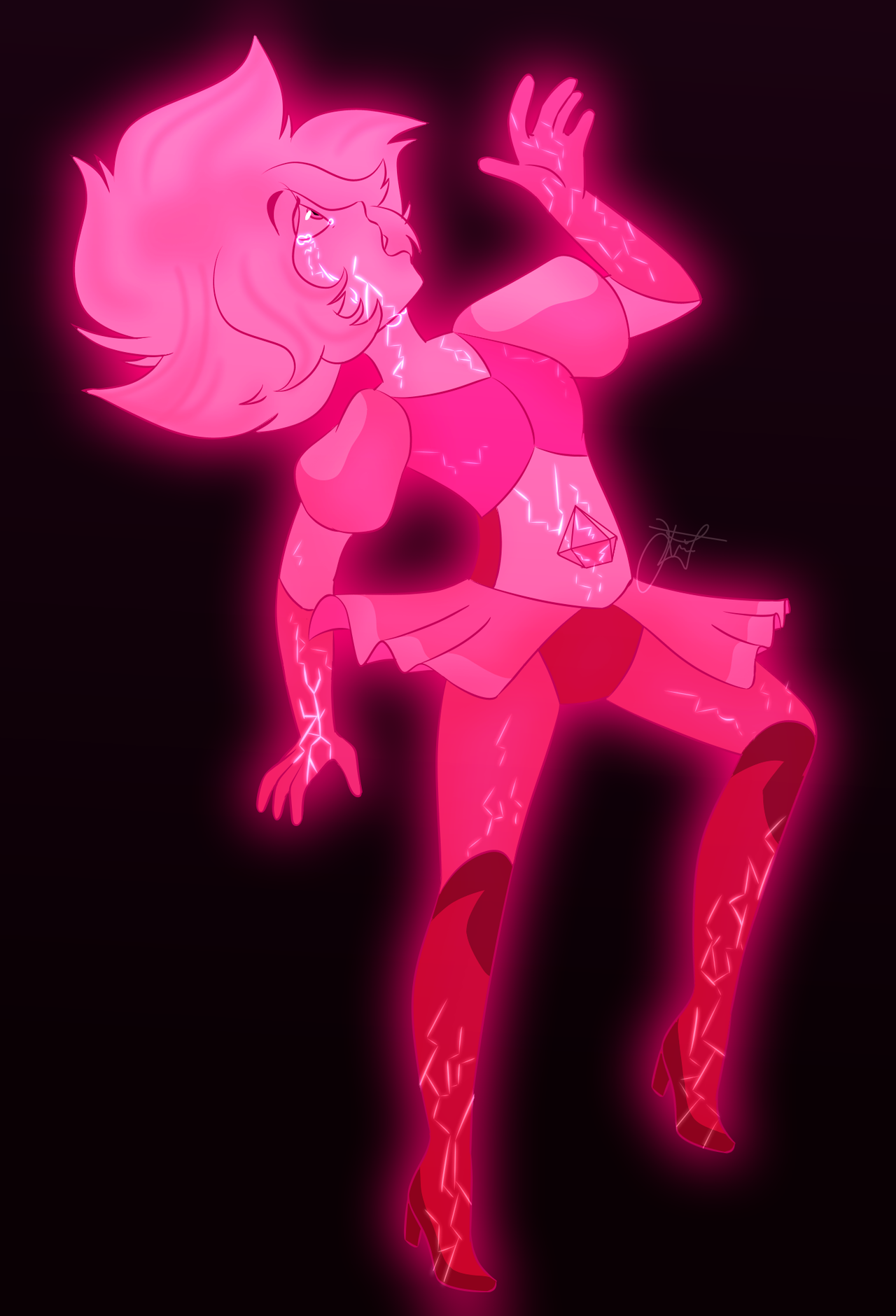 “Rose shattered Pink Diamond…”“but did she really shatter her??? only time will tell… ” Steven Universe © Rebecca Sugar