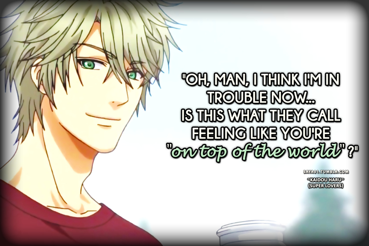 anime quotes super lovers super lovers quotes super lovers anime kaidou haru haru kaidou haru kaidou
