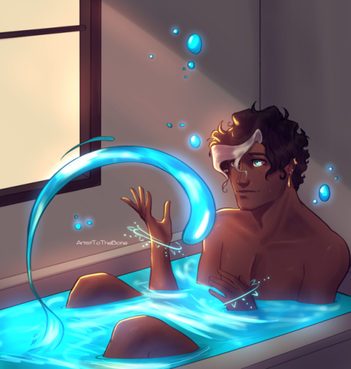 artisttothebone - Baths are more fun when you got water magic