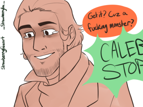 strawberryfoxart - will i ever be able to draw caleb...