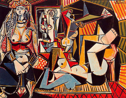 cubism-art - Algerian women (Delacroix), 1955, Pablo...