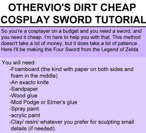 othervio - This is how I make my cosplay swords! If there are...