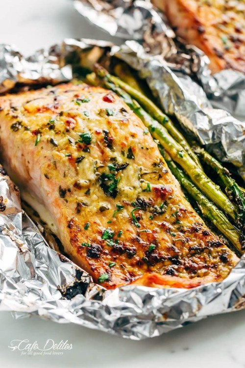 guardians-of-the-food - Lemon Parmesan Salmon and Asparagus in...